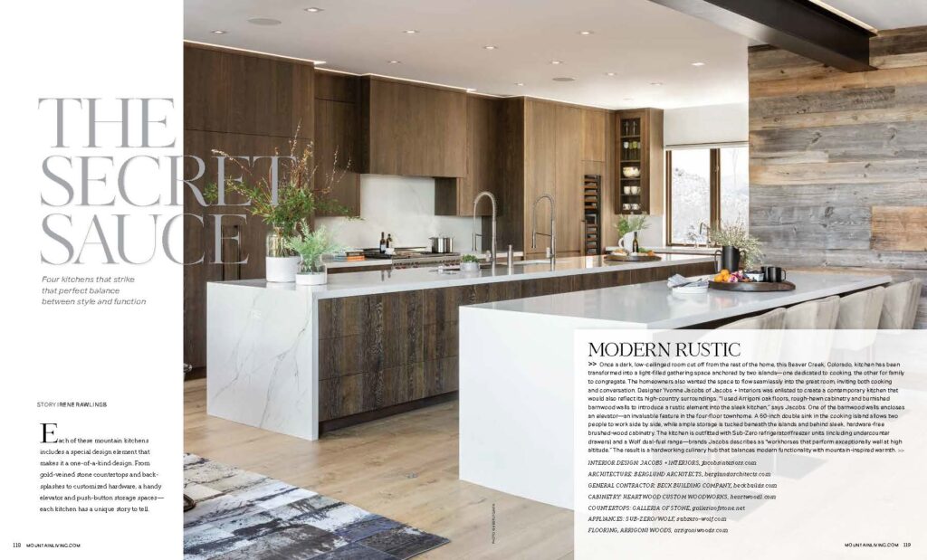 Mountain Living Kitchens